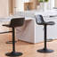 Harjyot Modern Swivel Adjustable Height Bar Stool with Backrest Footrest for Kitchen Island Bar Counter-2139292898-2142645565