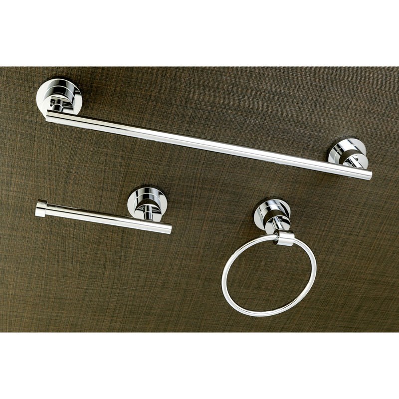 Kingston Brass Concord 3-Piece Bathroom Hardware Set, Polished Chrome