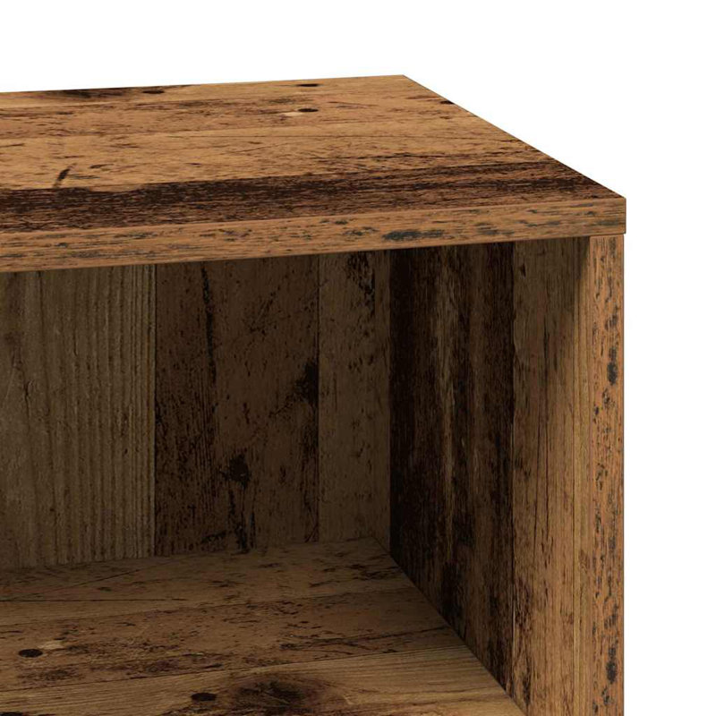 Bathroom Cabinet with Shelf with Storage Engineered Wood Wall Mounted, Old Wood