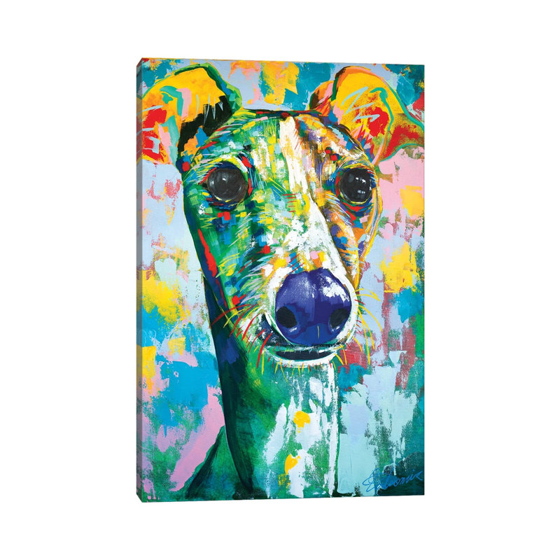 Italian Greyhound IV by Tadaomi Kawasaki - Print on Canvas, 101.6cm H x 66.04cm W x 3.81cm D, Wrapped Canvas