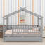 Lit en bois avec couchette-1829324157