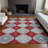 Machine Washable Indoor/Outdoor Claudian ACN1448 Red Rug-109533163