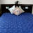 Cotton Floral Tablecloth Rectangle Indigo Blue-1505551503