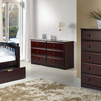 Commode double 6 tiroirs Alayna