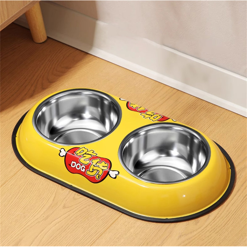 Mangeoire double pour animaux, Grand (1,96 po)