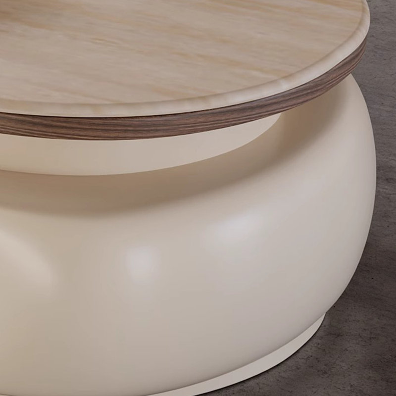 Table basse de salon minimalisme italien, Beige