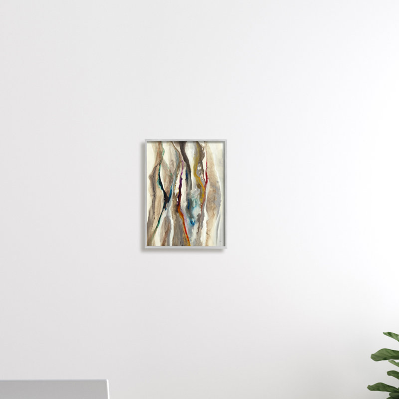 «Murky Flowing Lines» - impression, H 14 po x l 11 po, Estampe numérique Farmhouse
