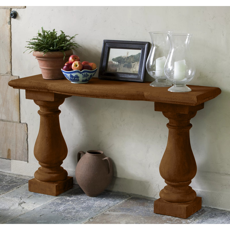 60'' Stone Top Console Table, Pietra Nuova