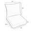 Coussin de chaise de salle à manger intérieur / extérieur Glenam-519966400-519966403