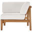Chaise de patio en bois de teck avec coussins Muret