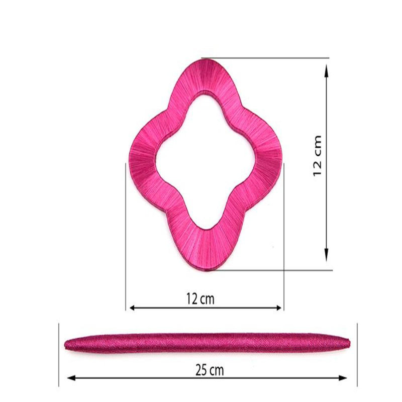 Glaze 10cm Curtain Holdback, Pink