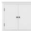 Armoire de rangement pour salle de bain, unité de rangement pour salle de bain avec 4 portes, tablettes réglables, tablettes adaptables