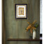 Ensemble de 2 impressions murales en verre antique 18 x 22 po. Cadre en bois rehaussant le charme de la sculpture encadrée