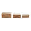 Ensemble de boîtes décoratives en bois 3 pièces