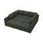 Canapé-lit modulaire rembourré avec rangement vert-906433891