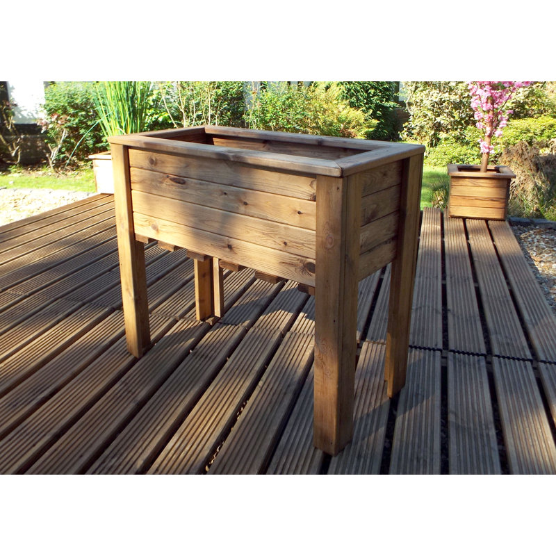 Lakeva Handmade Wood Raised Garden Bed, 72cm H x 83cm W x 41cm D