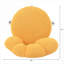 Fauteuil pivotant réglable, tissu en peluche jaune ensoleillé pour le bureau à domicile et les espaces d'étude