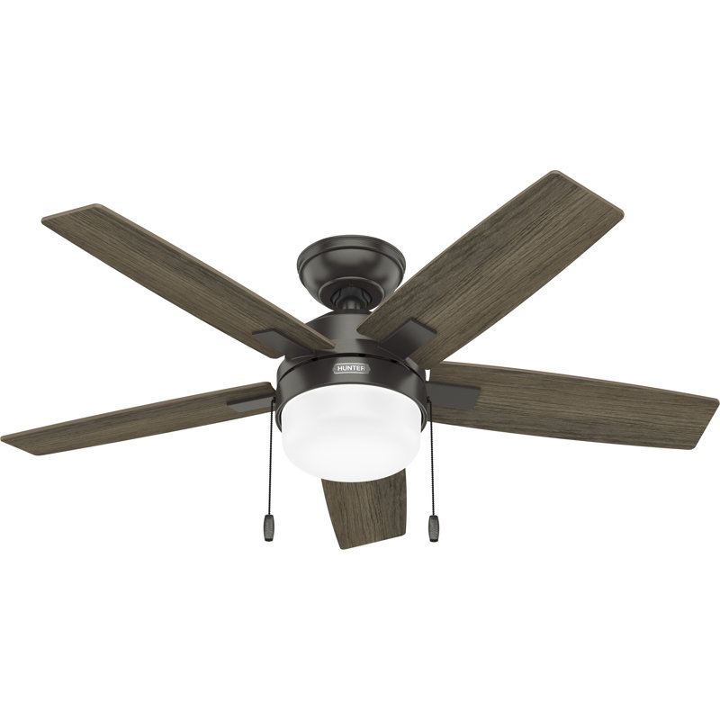 Hunter 44 inch Anisten Ceiling Fan with LED Light Kit and Pull Chain