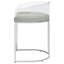 Tabouret de bar moderne Tabourets à dossier en acrylique élégants et confortables pour un look moderne et élégant