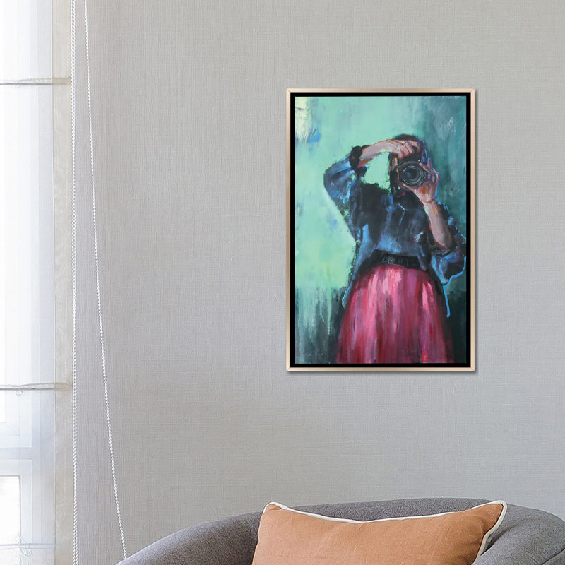 «Lucky Moment», reproduction d'art mural, H 26 po x l 18 po, Reproduction encadrée sans passe-partout, Champagne