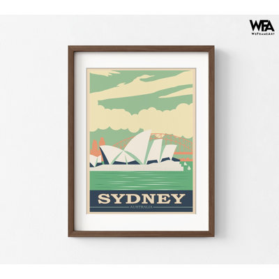 Australie, Sydney, affiche de l'Opéra de Sydney, très grand voyage, reproduction australienne