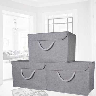 Marlow Home Co. fabric and canvas storage Fabric Decorative Bin