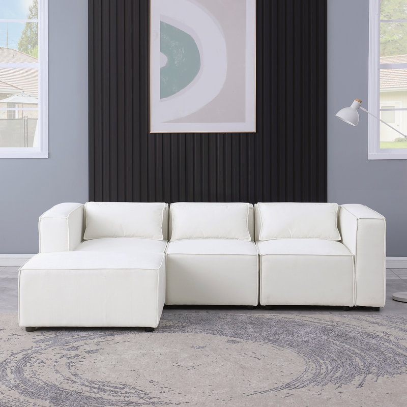 Modular Sofa  Chenille Fabric,  Simple And Grand, The Seat And Back Is Very Soft. This Is Also A KNOCK DOWN Sofa