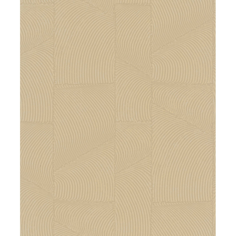 Galerie Terra Abstract Curves Eco Clay Wallpaper, Beige