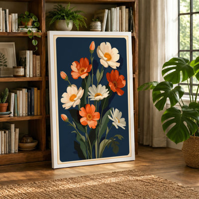 Flowering Stems Study Botanical - Wrapped Canvas