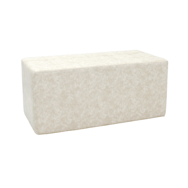 Repose-pieds capitonné, Polyuréthane ivoire