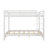 Queen-Over-Queen Wooden Bunk Bed With Ladder & Guardrail, Perfect For Kids, Teens & Adults-1185685435