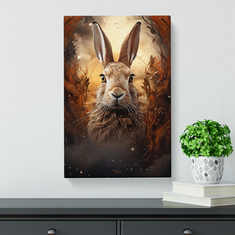 Hare Digital - Print, 50cm H x 35cm W x 3cm D
