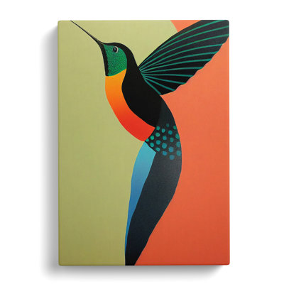 Tillett Hummingbird Minimalism - Wrapped Canvas