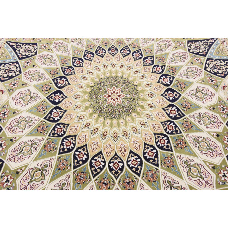 Tapis traditionnel Kelayeh couleur jardin