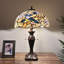 Lampe de table de style Haiff Tiffany, pie, cerisier en fleurs, ampoules DEL incluses, l 16 po x P 16 po