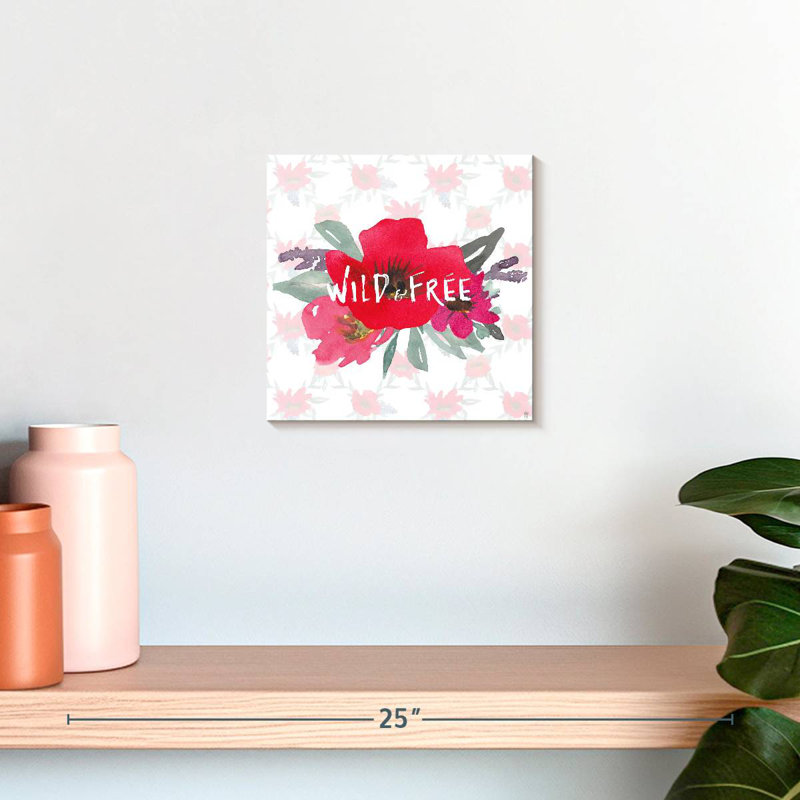 Tergel Boho Poppies and Llamas Wild Free, H 10 po x l 10 po