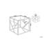 Marquise Glass Top Frame End Table-43556189