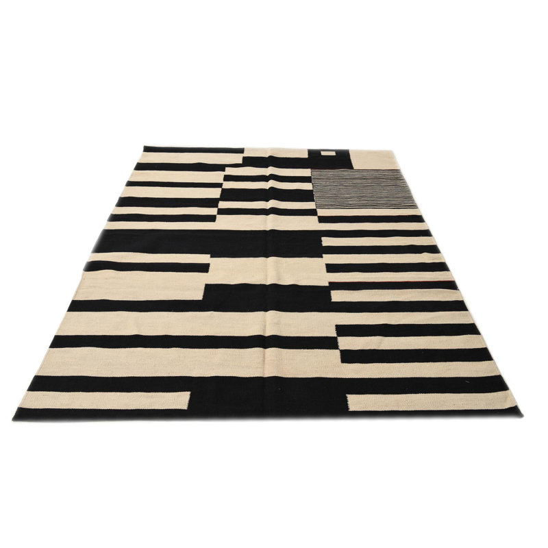 Tapis noir et blanc Jessen