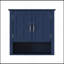 Armoire de rangement murale de salle de bain, armoire murale multifonctionnelle avec tablettes réglables, armoire à pharmacie pour la salle de lavage et la cuisine et le salon, bleu-1507611661