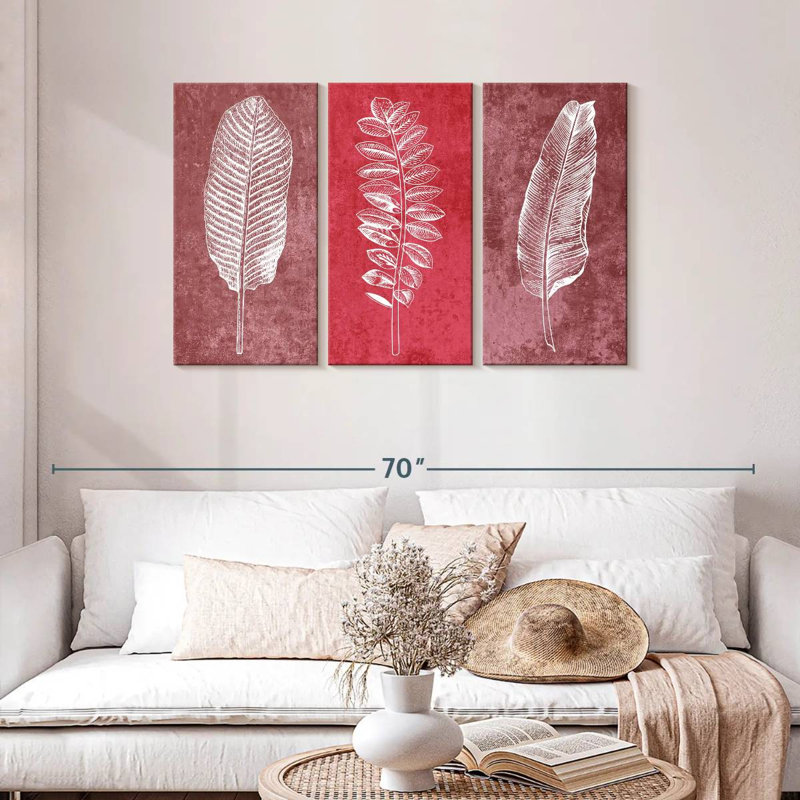 Harnek Leaf Imprints, 28" H x 45" W