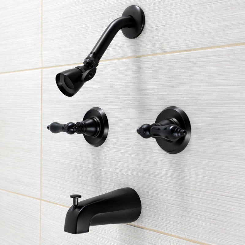 Robinet de baignoire et douche Duchess, Noir mat