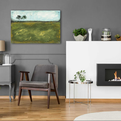 «Over the Meadow Green» par Courtney Prahl, art mural en verre acrylique