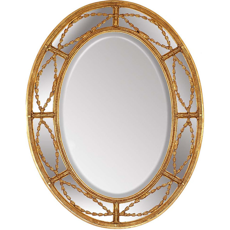 Miroir décoratif biseauté Adamesque, 55 po x 41 po