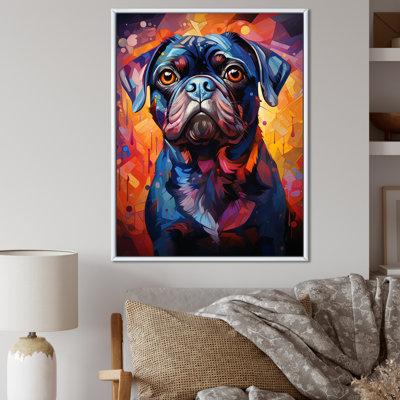 Popart Pug Parade VI sur toile