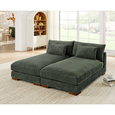 Jaeliah 69'' Corduroy Sleeper Sofa