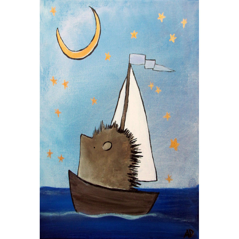 'The Hedgehog’s Dream' Print on Wrapped Canvas, 24" H x 16" W