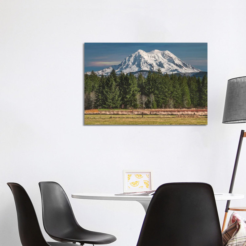 Mt Rainier Winter 1 Piece Wrapped Canvas Wall Art, 66.04cm H x 101.6cm W