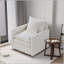 Chenille Fabric Comfy Deep Single Seat Sofa-468579297