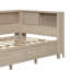 Lit de jour avec tablettes de rangement et tiroirs-120022875