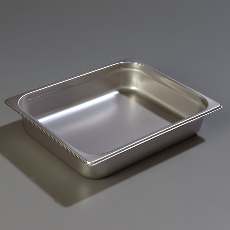 DuraPan ™ 3 pte Contenant alimentaire rectangulaire en acier inoxydable